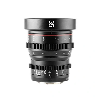 Afbeelding van Meike 35mm T2.2 Mini Vaste Prime Handmatige Focus Groothoek Cinema Lens voor M43 Micro Vier Derde MFT Mount Camera&#039;s BMPCC 4K Z CAM E1 E2 E2C