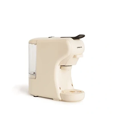 Afbeelding van CREATE Koffiemachine Koffiecupmachine Capsule Koffiezetapparaat Nespresso, Dolce Gusto 1450W Gebroken wit POTTS STYLANCE
