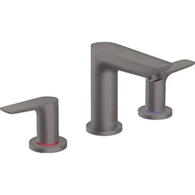 Afbeelding van Hansgrohe wastafelmengkraan 110 talis e 3 gats geborsteld zwart chroom 71733340