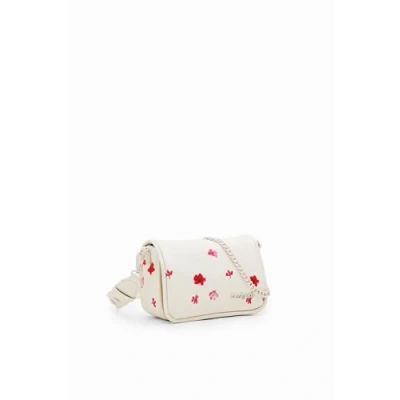 Afbeelding van Desigual crossbody tas met bloemenprint wit