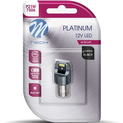 Afbeelding van M Tech Led P21W 12V Platinum Canbus 6x diode Wit Enkel