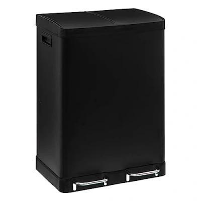 Afbeelding van 5Five Dubbele pedaalemmer 60 liter 2 x 30