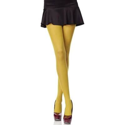 Afbeelding van Merry Style Dames Panty 40 DEN Medium gloss Polyamide SS Hiver Mosterdkleur XS S