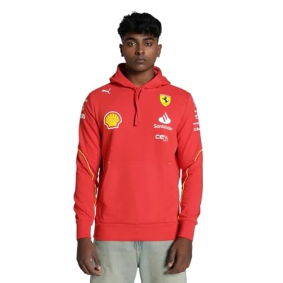 Afbeelding van PUMA Scuderia Ferrari 2024 Team Hoodie voor heren, Gebrand rood, L