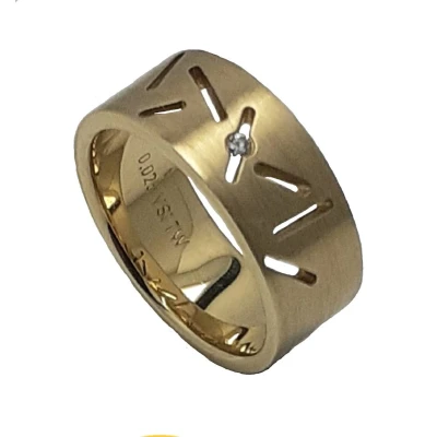 Afbeelding van Ring geel goud diamant Verlinden juwelier