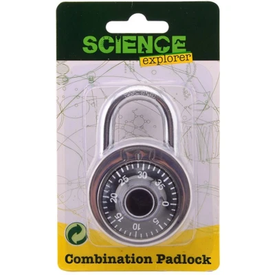 Afbeelding van Johntoy Science Explorer Hangslot met Cijfercombinatie
