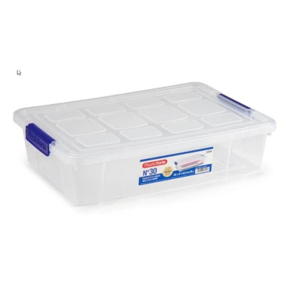 Afbeelding van Opslagbak/organizer met deksel 5 liter transparant