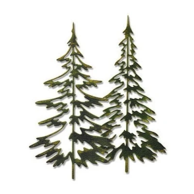 Afbeelding van Sizzix Thinlits Mal Set Woodlands 2Pak 660978 Tim Holtz