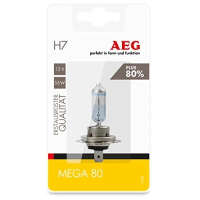 Afbeelding van AEG Automotive 97289 gloeilamp Mega 80 Plus 80% H7, PX26d, 55W, 1 stuk