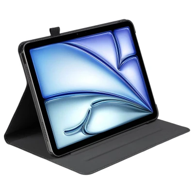 Afbeelding van iPad Air 11 inch (2024) M2 Hoes: Gecko Covers Easy Click Eco Bookcase Black Kunstleder Tablet Hoezen