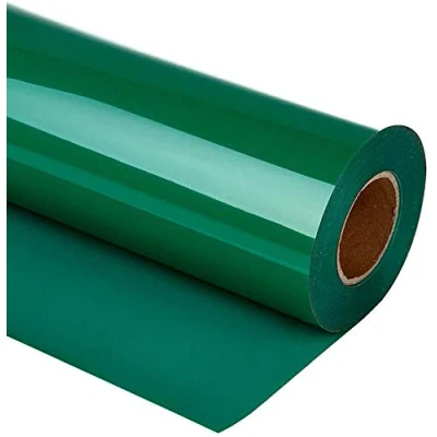 Afbeelding van Warmteoverdracht Vinyl bundel 30cmx 300cm Voet Rollen, HTV voor Silhouet Cameo Gemakkelijk te knippen &amp; Onkruid, DIY Warmtepers Ontwerp T shirt, kleding, hoeden en ander textiel (groen)