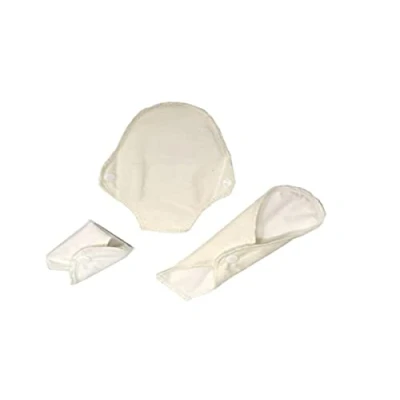 Afbeelding van ImseVimse Wasbare String Inlegkruisjes bio katoen, 3 stuks, wit