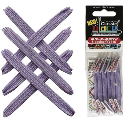 Afbeelding van U Lace Classic Elastische Veters Lavendel Mix N Match Pack