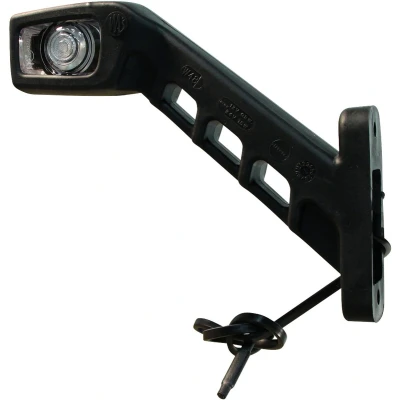 Afbeelding van Contourlamp WAS 238L/W48 Rood / wit oranje, links DC kabel 500mm., 2x0,75mm² Contourverlichting (Oranje,Wit) BouwmanAanhangwagens.nl