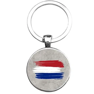Afbeelding van Sleutelhanger Glas Vlag Nederland