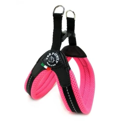 Afbeelding van TRE PONTI Easy Fit Mesh Fix Neon Hond Harnas, Maat 2, Roze