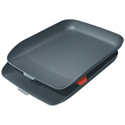 Afbeelding van Leitz Cosy brievenbakje, grijs, set van 2 stuks