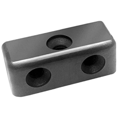 Afbeelding van Merriway BH03416 (100 stuks) zwarte bescheidenheid hout en meubels verbindingsblok connector pak van 100 stuks