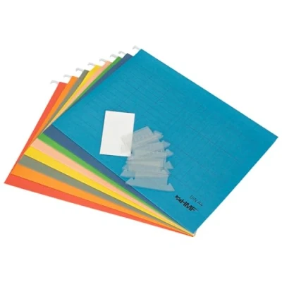 Afbeelding van HMF 250460 hangmappen voor documenten 8 delige set DIN A4 31,4 x 24 cm kleurrijk