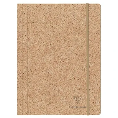 Afbeelding van Clairefontaine 83527C elastiekmap jeans en cacao 24 x 32 cm, van cacaopapier