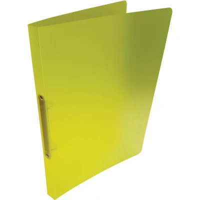 Afbeelding van Alpha ringmap, voor ft A4, uit PP, 2 ringen van 16 mm, transparant geel ringmap