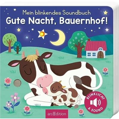 Afbeelding van Mein blinkendes Soundbuch Gute Nacht, Bauernhof!: Sound mit 1 LED