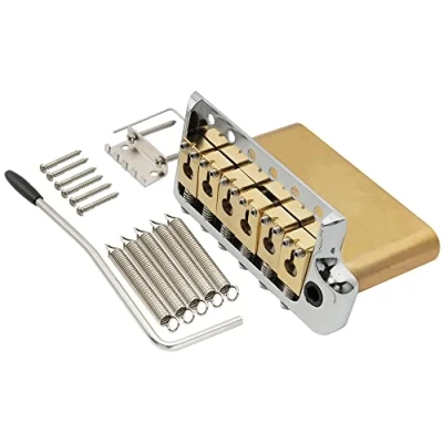 Afbeelding van Musiclily Ultra 52,5 mm Massief Messing 6 Schroeven PRS stijl Tremolo Brug Mes Rand voor Strat Elektrische Gitaar, Hybrid