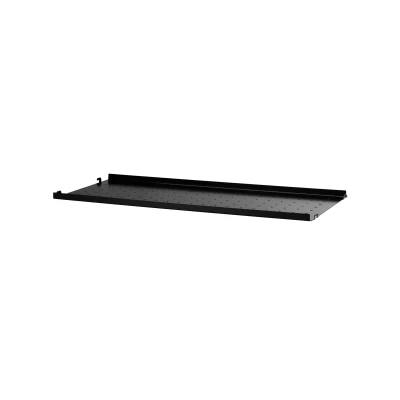 Afbeelding van String metalen plank zwart, 78x20 cm, lage rand