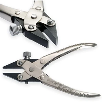 Afbeelding van Parallelle platbektang voor het maken van sieraden Gereedschap met verstelbare bek Schroeven Opticiens Kunst en handwerkgereedschap Cadeau ideeën 170 mm PTL®