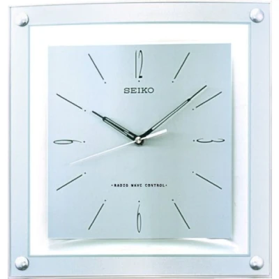 Afbeelding van Seiko Draadloze wandklok wit kunststof QXR205S, grijs, Modern