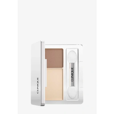 Afbeelding van Clinique ALL About Shadow DUO Oogschaduwpalet, Dames, Maat: 1.7 g, Ivory bisque/ bronze satin