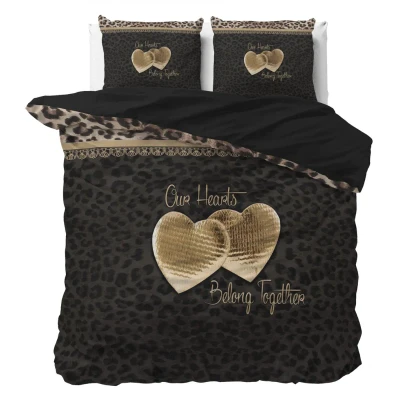 Afbeelding van Sleeptime Two Love Dekbedovertrek Tweepersoons 200X200/260 + 2 x kussenslopen 60x70 Zwart