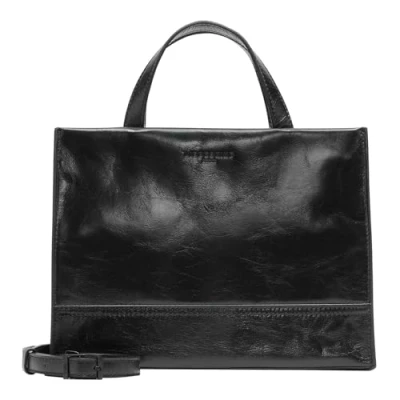 Afbeelding van Liebeskind Berlin M Lou 2 Paper Touch Satchel voor dames, zwart, zwart