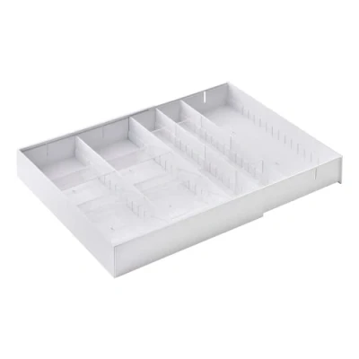 Afbeelding van Yamazaki Extendable Diagonal Cutlery Tray Tower White