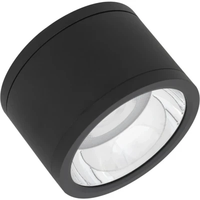 Afbeelding van Ledvance downlight surface plafond wandarmatuur 30w 3150lm 3000k cri80 36 ip65 ik06 opbouw beh zwart alu xh 160x110mm 4058075769175