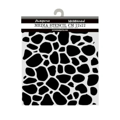 Afbeelding van Stamperia Hidden Grove Thick Stencil 12x12cm Stone Pattern (KSTDS30)