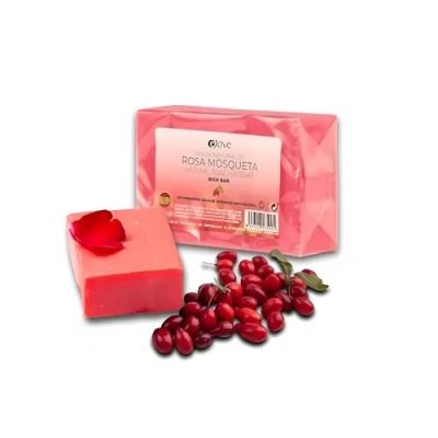Afbeelding van Ejove Rozenbottel Handzeep 125 g Natuurlijke Gezichtsreiniger Anti Litteken Zeep Tegen Acne Voor Droge Huid Rozenbottelolie