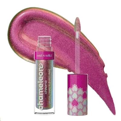 Afbeelding van Wet n Wild Chameleon Chrome Lip Foil, Gedurfde Lichtreflecterende Lipgloss, Iriserende Finish voor Multidimensionale Glans, Niet Plakkerige Gladde Formule, Celestial Dance