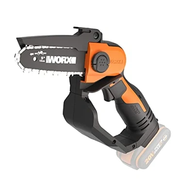 Afbeelding van WORX WG324E.9 accu eenhands takkenzaag, 20 V, 12 cm zwaardlengte, licht en comfortabel, PowerShare compatibel, zonder oplader