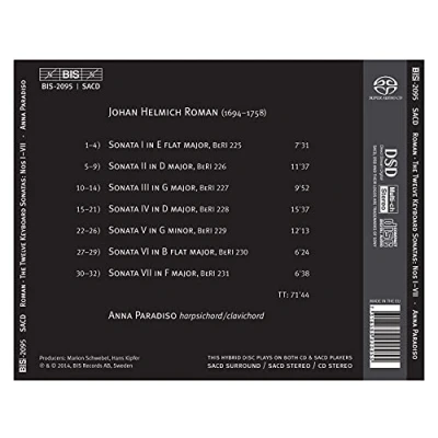 Afbeelding van Anna Paradiso The 12 Keyboard Sonatas Nos 1 7 (Super Audio CD)