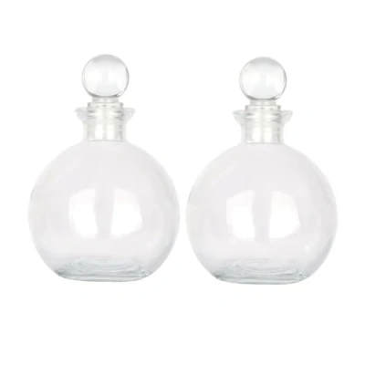 Afbeelding van Magic Season Decoratieve Glasflessen 260 ml Toverdrankflessen (2 Sets met Glazen Stopper)