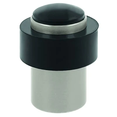 Afbeelding van AMIG Deurstopper/deurbuffer 1x D30mm incl schroeven mat zilver Deurstoppers
