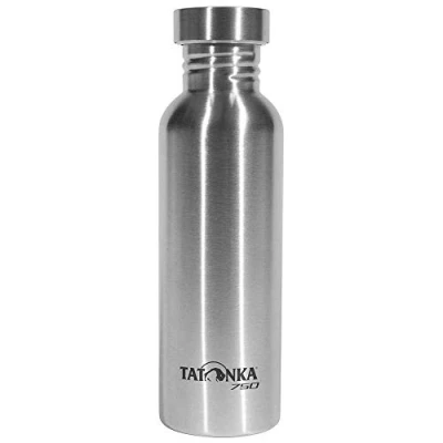 Afbeelding van Tatonka roestvrijstalen drinkfles, stalen fles, 0,75 l, onbreekbare waterfles met schroefsluiting, vaatwasmachinebestendig en BPA vrij (750 ml)
