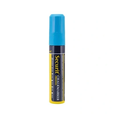 Afbeelding van 6x Securit krijtmarker large, blauw