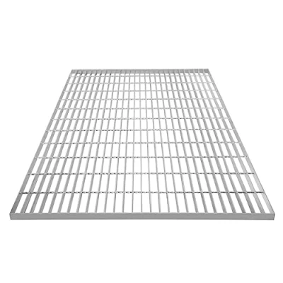 Afbeelding van 1200 x 1000 30 mm Galvaniseerde Rooster Vloerpaneel Zware Uitvoering Zilver Zinkcoating 1200kg Draagvermogen 4mm Dik Metaal