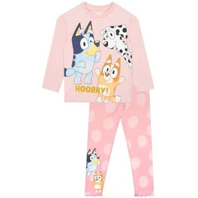 Afbeelding van Bluey Outfit Meisjeskleding Set Meisjes Outfits En Kleding Sets Leggings Top Met Lange Mouwen Rosa 110