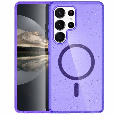 Afbeelding van Samsung Galaxy S25 Ultra MagSafe Hoesje Kunststof imoshion Hardcase/Backcover Paars Telefoonhoesje