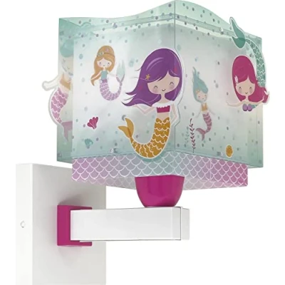Afbeelding van Dalber kinder wandlamp kinderkamer kinderlamp Marmaids Zeemeerminnen