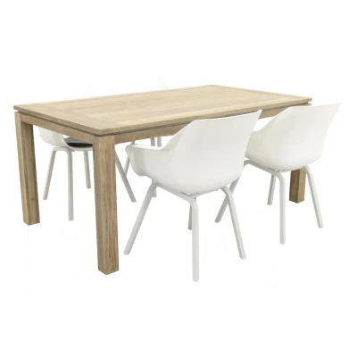 Afbeelding van Hartman Sophie Element wit/Rome grey 170 cm. tuinset 5 delig