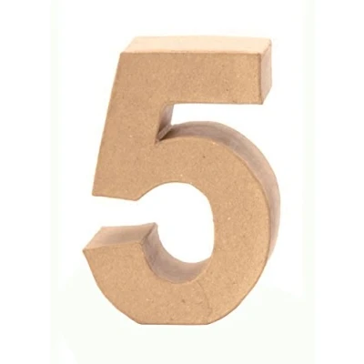 Afbeelding van Glorex Kaart nummer 5, natuurlijk, 5